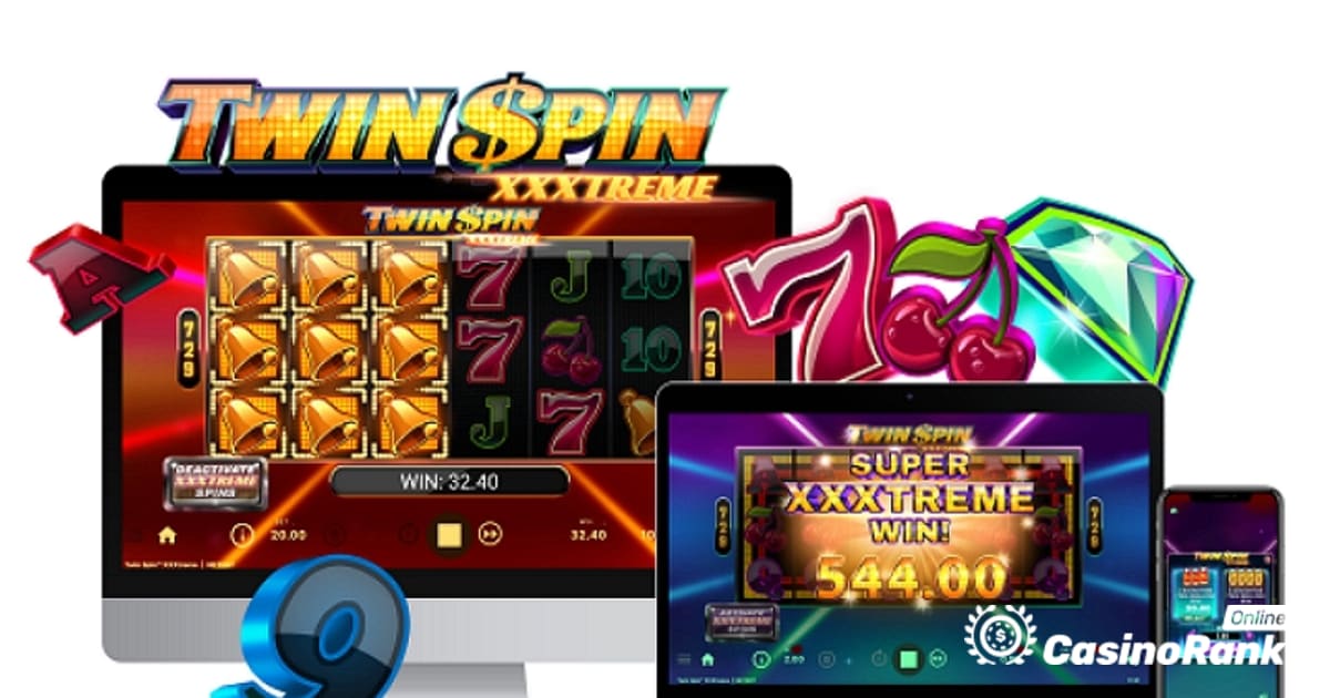NetEnt ponuja čudovito izdajo igralnega avtomata v Twin Spin XXXtreme