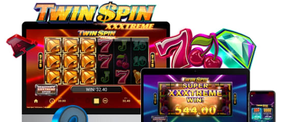NetEnt ponuja Ä�udovito izdajo igralnega avtomata v Twin Spin XXXtreme